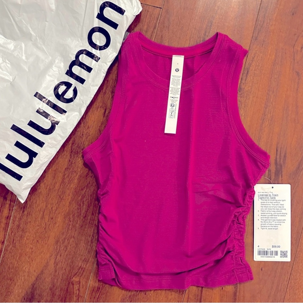 lululemon license to train ripened raspberry Tank Top